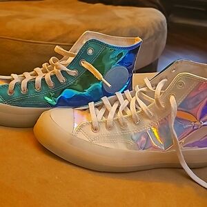 Converse Blue & Silver florescent Sneaker